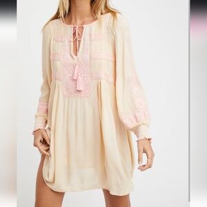 SOLD✨️NWT✨️Free People Wild Willow Mini Dress, Champagne Bubbles, 2 Piece